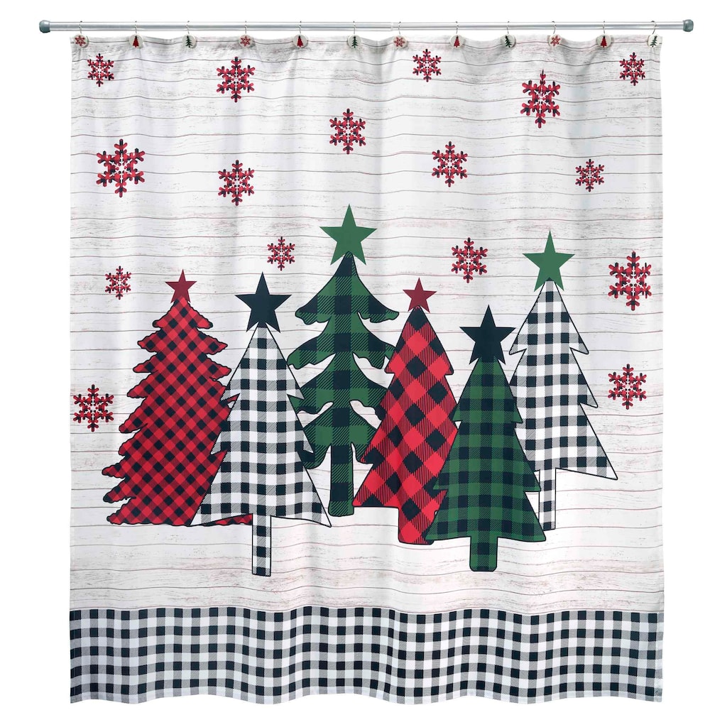 Avanti Tis the Season Shower Curtain