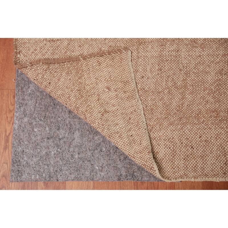 Hand Woven Oriental 100% Jute Carpet Southwestern Modern Purples Kilim Area Rug - 13' 1'' X 10' 6''