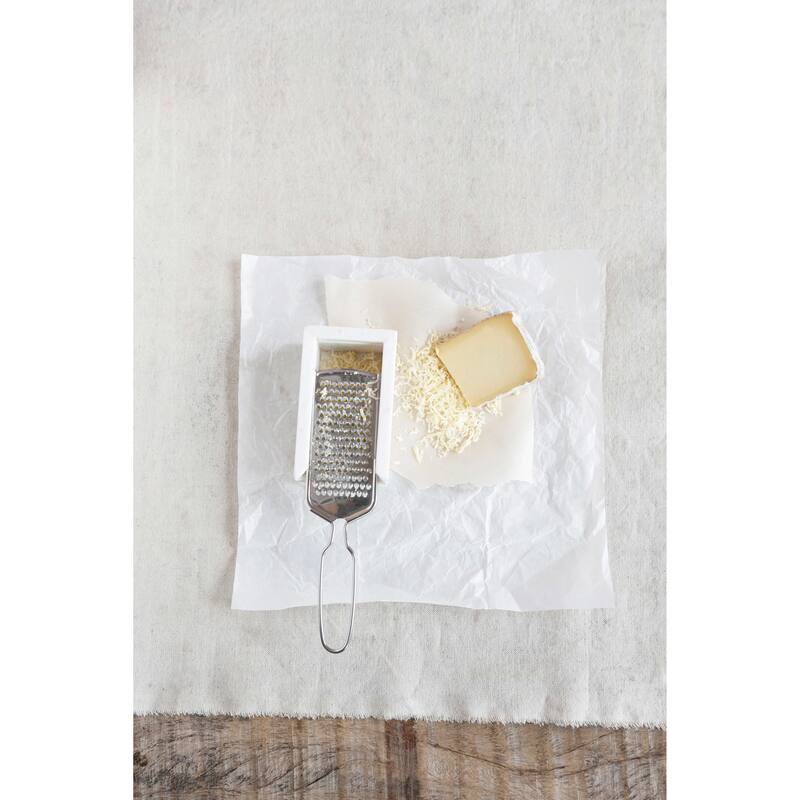 Marble and Stainless Steel Grater - 9.0"L x 2.8"W x 2.0"H