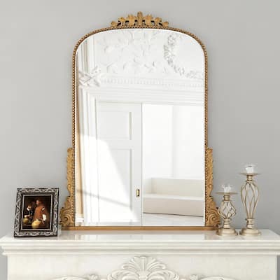 Vintage Gold Wall Mirror Baroque Decor - 39.4"×28.3"