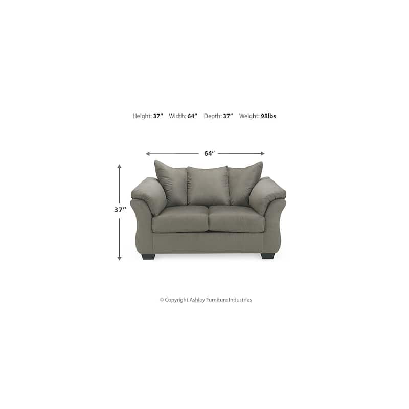Signature Design by Ashley Darcy Loveseat - 64"W x 37"D x 37"H