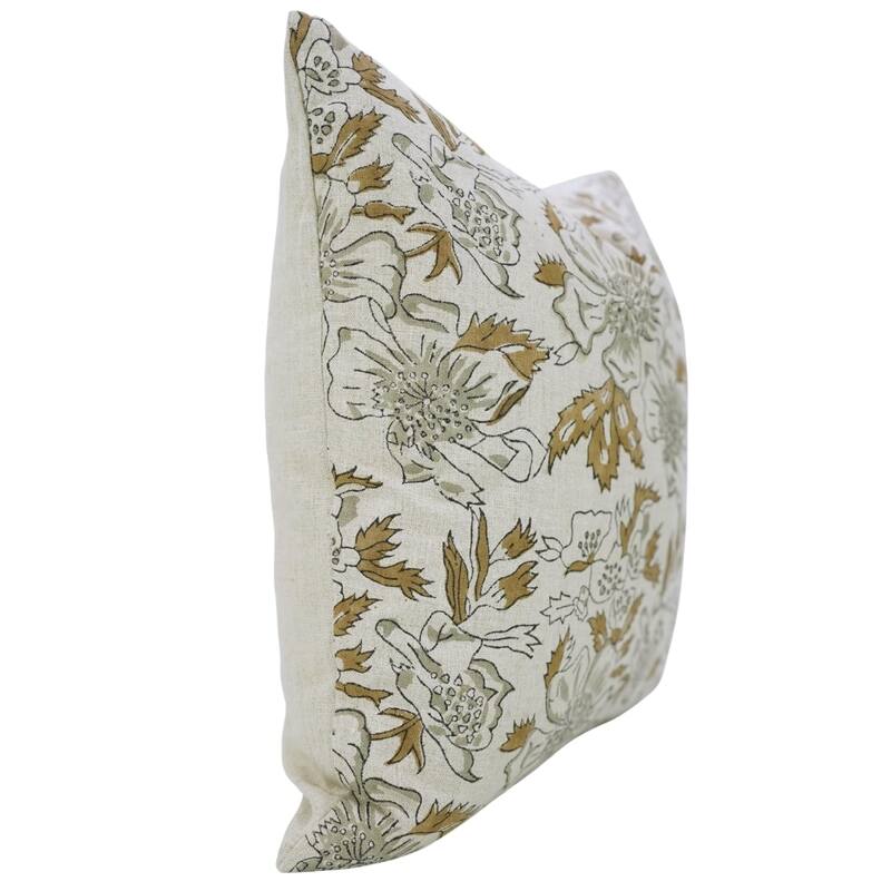 Fabdivine Farmhouse Living Room Pillowcase Floral 14x20, Papaya Leaf