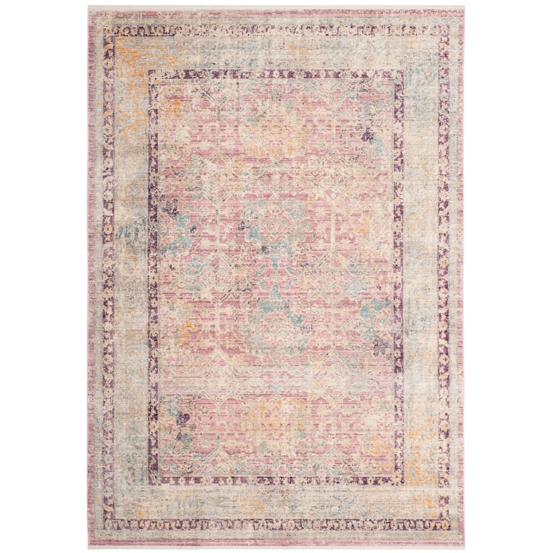 SAFAVIEH Illusion Marci Vintage Boho Oriental Viscose Rug with