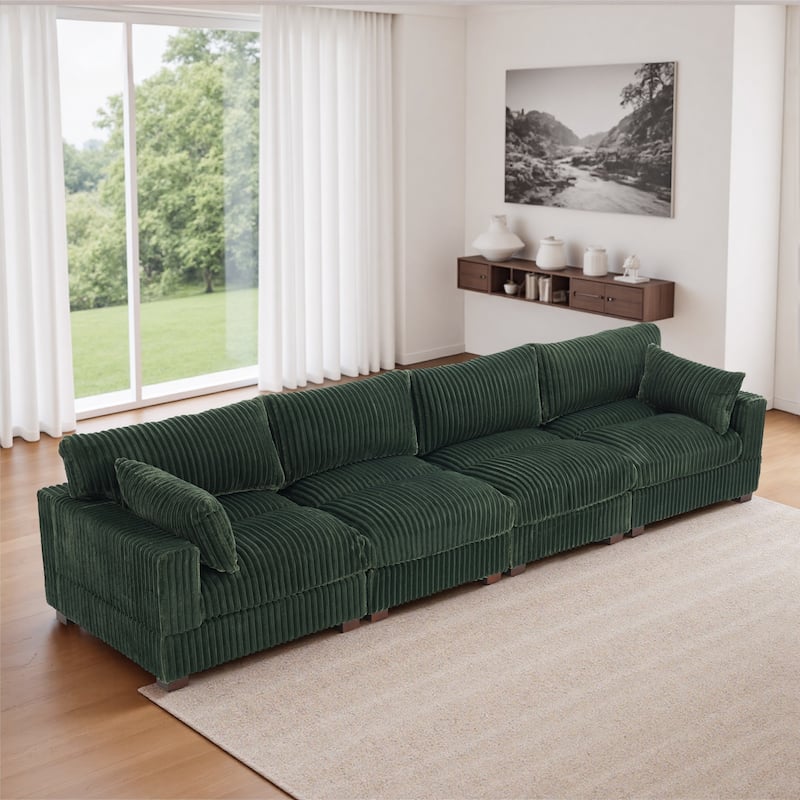 U-shaped Modular Sectional Set Upholstered Sofa Couch