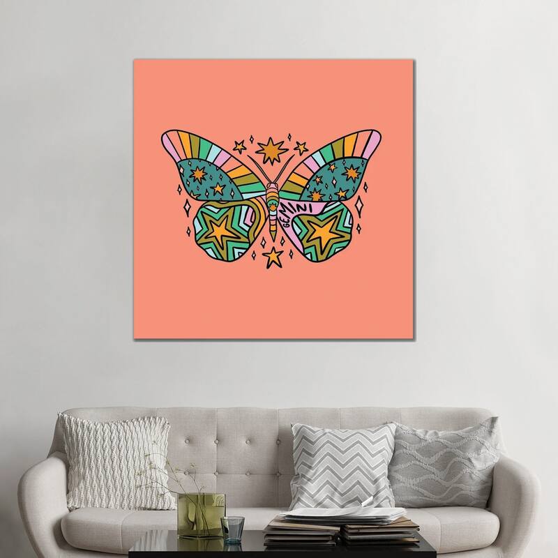 iCanvas "Gemini Butterfly" by Doodle By Meg Canvas Print