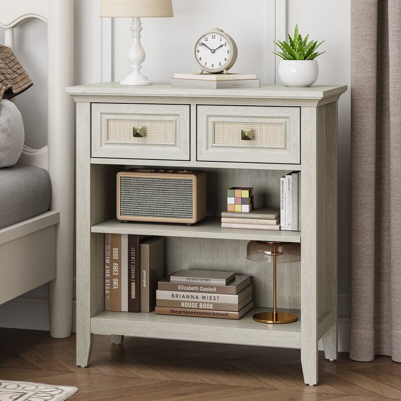 28'' 2 Drawer Accent Storage Cabinet