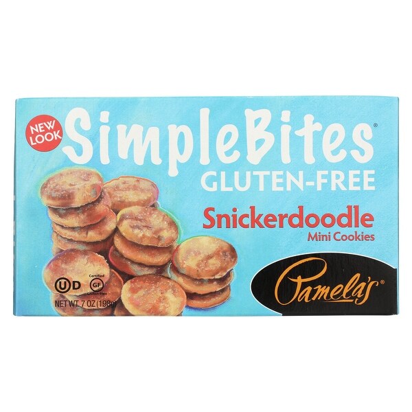 Pamela's Products Simple bites Mini Cookies - Snickerdoodle - Case of 6 - 7 oz.