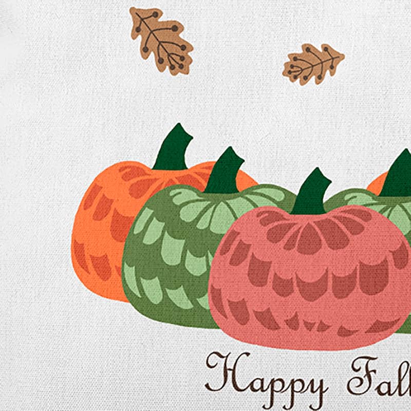 Happy Fall Pumpkins Accent Pillow