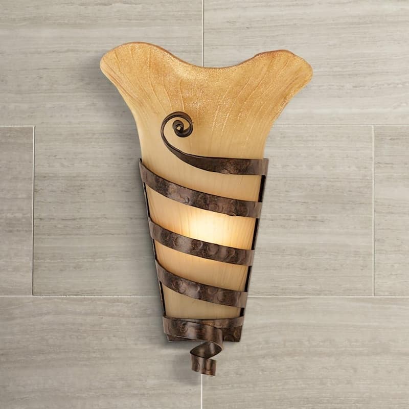 17 inch bathroom light brown hallway light metal wall light