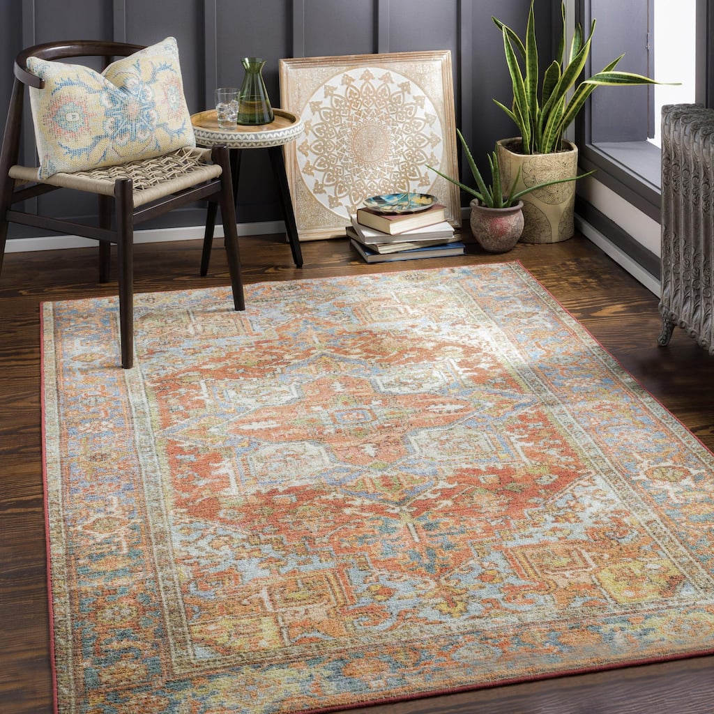 Livabliss Leicester Persian Machine Washable Area Rug