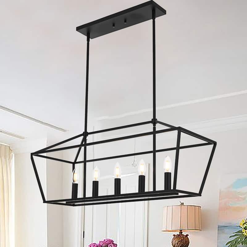Modern Style Linear Island Pendant Light