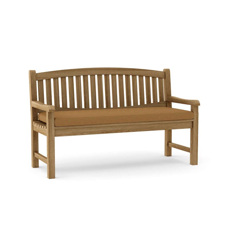Kingston Teak Outdoor Bench - N/A - Canvas Teak