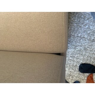 Porch & Den Lamar Fabric, Wood Armless Slipper Chair