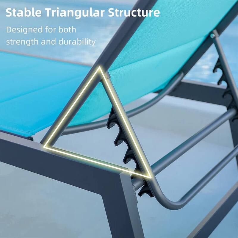 PURPLE LEAF Hardtop Patio Gazebo 12 x 18FT Galvanized Steel Roof Awning w Chaise Lounge