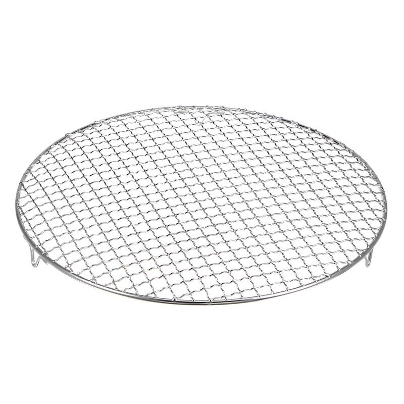 Round Cooking Rack 13-inch Stainless Steel Cross Wire Barbecue Grill with Legs
