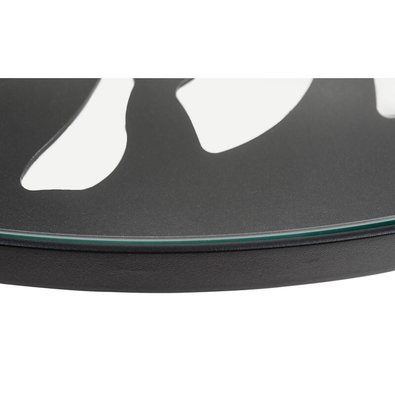 Devon Outdoor Bistro Aluminum Dining Table with Floral Cutout and Weather Resistant for Patios & Garden - 29 x 31.1