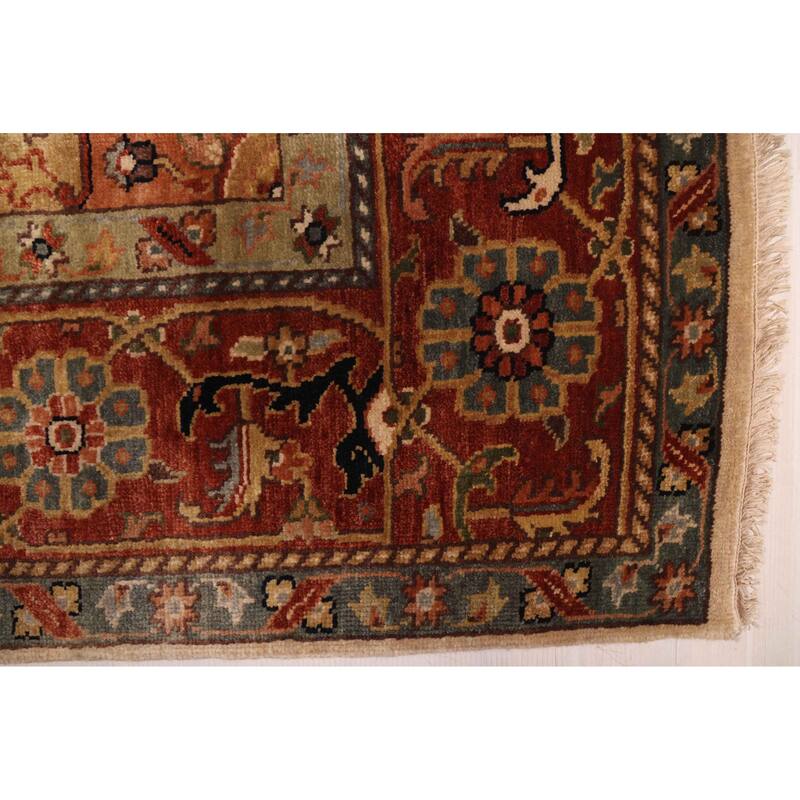 ECARPETGALLERY Hand-knotted Jules Sultane Ivory Wool Rug - 7'8 x 9'8