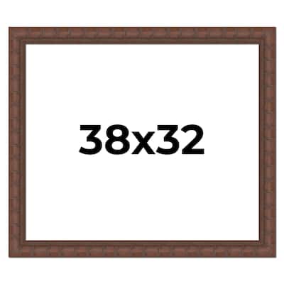 38x32 Frame Pewter Solid Wood Picture Frame Width 1.625 Inches | Interior Frame Depth 0.6875 Inches