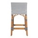 preview thumbnail 21 of 63, Serienna 24.5"H Seat Rattan Low Back Counter Stool