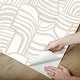 preview thumbnail 3 of 4, Nikki Chu Featherwork Linen Premium Peel and Stick Wallpaper