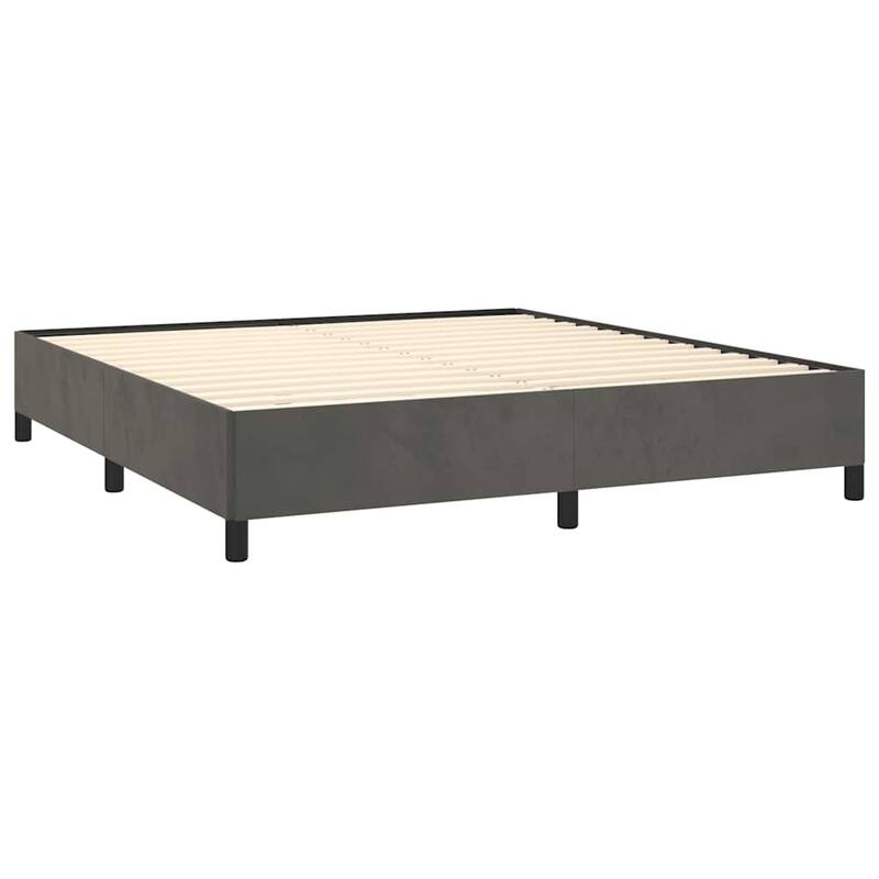 vidaXL Bed Frame, Velvet, No Mattress
