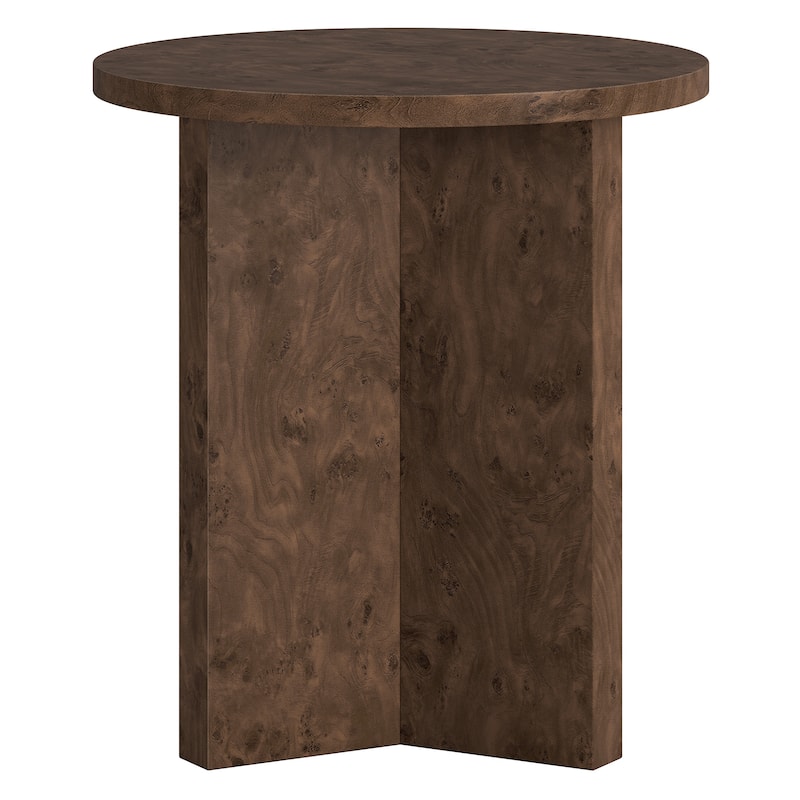 Anders 20" Wide Burled Side Table - 20" Wide