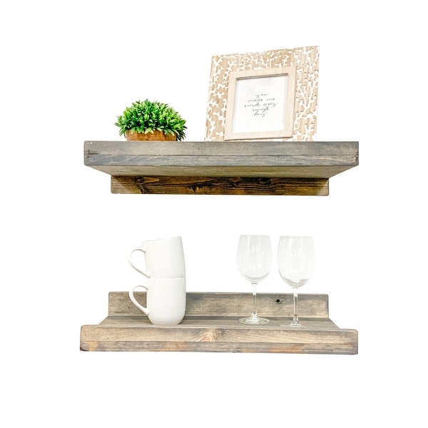 Rustic Luxe Shelves, 20-inch Set of 2. Opens flyout.