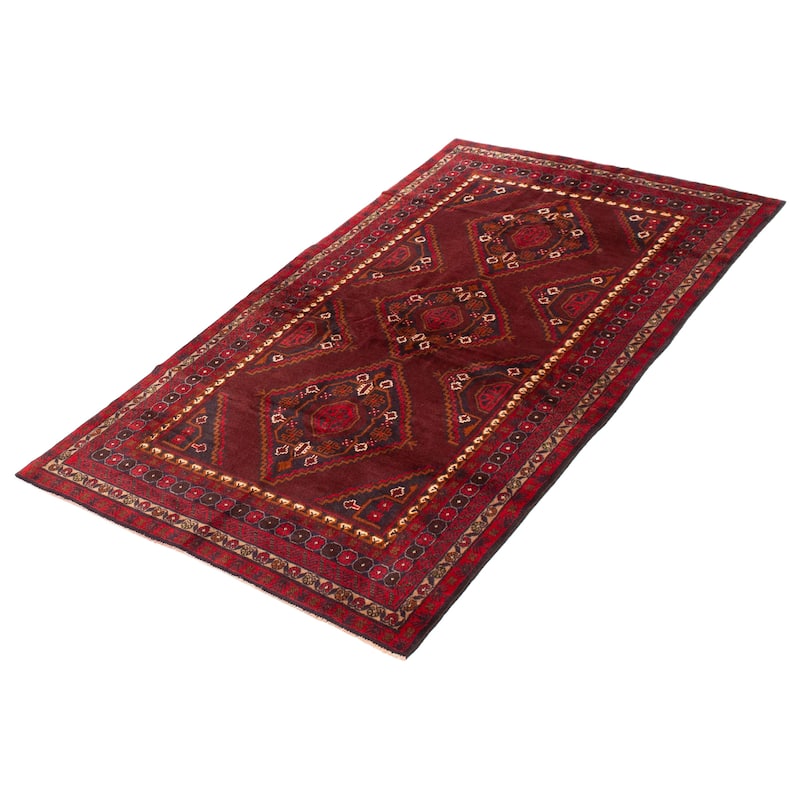 Teimani Red Rug 4'2" x 7'6" - 4'2 x 7'6