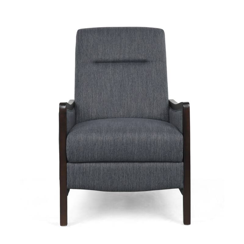 Veatch Contemporary Upholstered Pushback Recliner by Christopher Knight Home