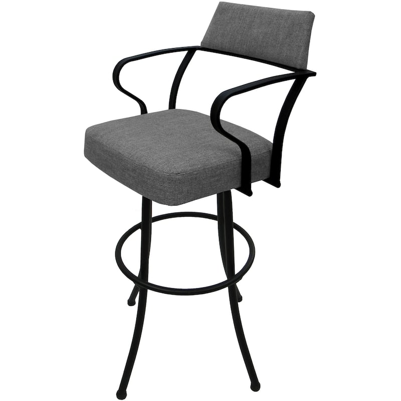 Carolina Extra Tall 34" Swivel Metal Spectator Bar Stool - 34" Seat Height