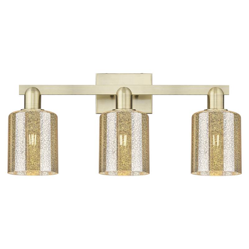 Innovations Lighting Endless Possibilities Arcadia - Cobbleskill - 3 Light 24" Bath Vanity Light - Antique Brass/Mercury