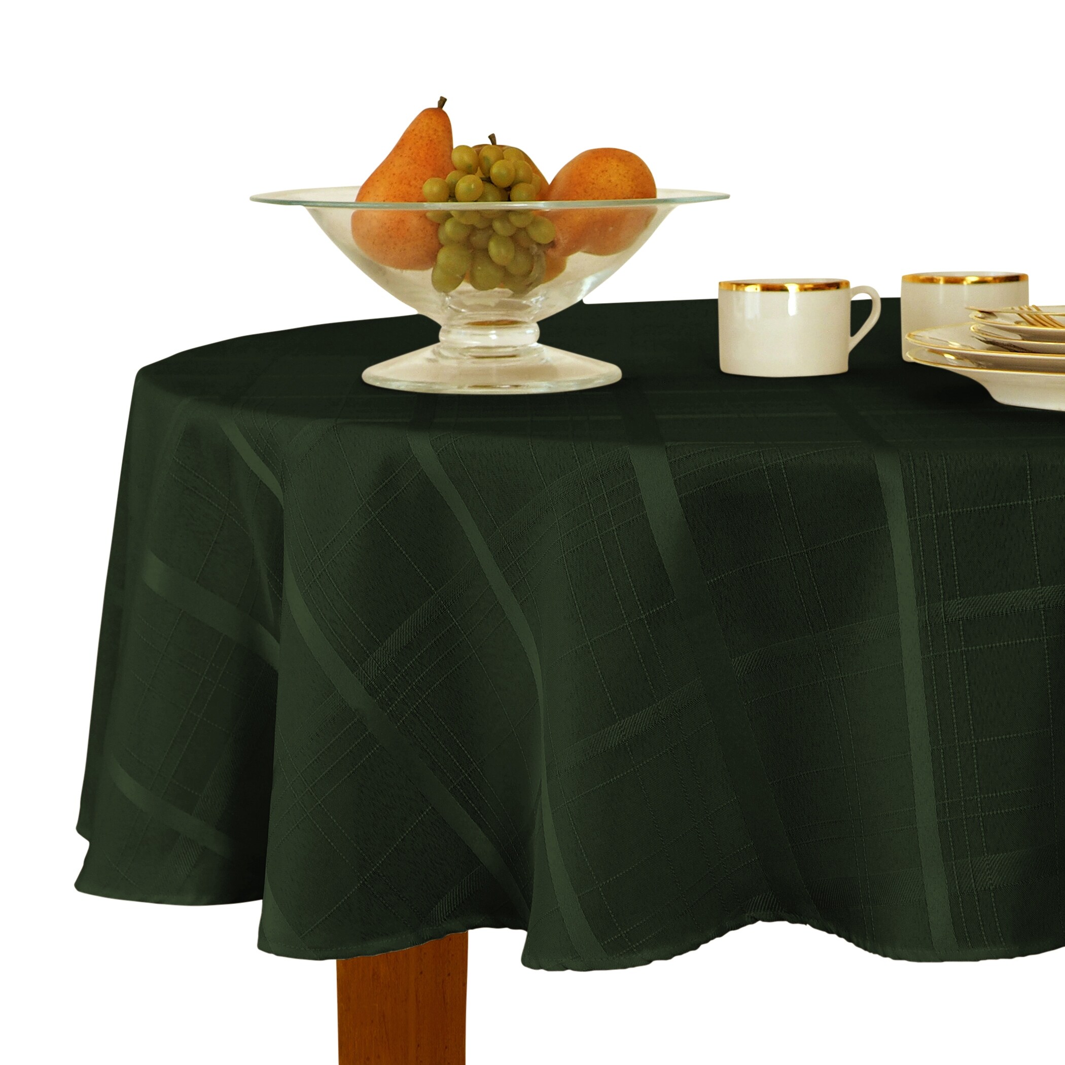 Beige & Cream Plaid Plastic Tablecloth: Party at Lewis Elegant