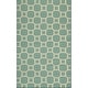 preview thumbnail 11 of 10, Momeni Laguna Hand Woven Wool Contemporary Geometric Area Rug 3'6" x 5'6" - Aqua - Rectangle