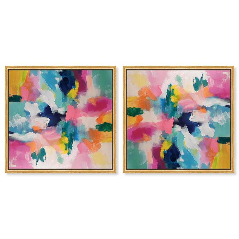 Oneiric Circles IV Canvas by Art Remedy - 30" x 45" - Gold
