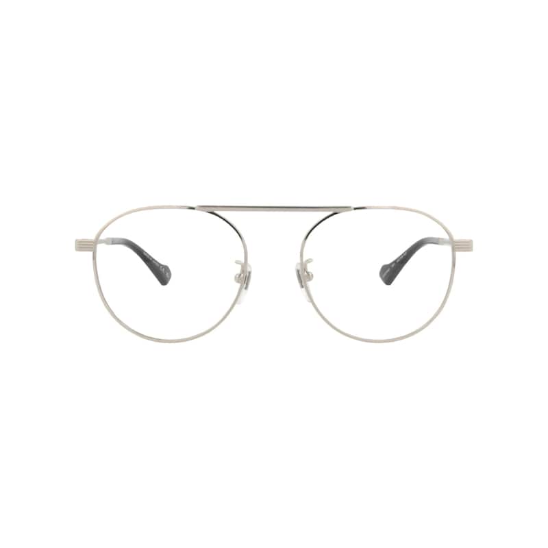 Gucci Round-Frame Metal Optical Frames - Silver Silver Transparent - Silver