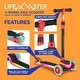 preview thumbnail 30 of 52, 3-Wheel Kids Scooter with Multi-Color Lights on Deck & Wheels – 5-Height Adjustable Handlebar,