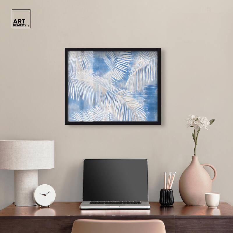 Sky Palm Silhouettes Shadowbox by Art Remedy