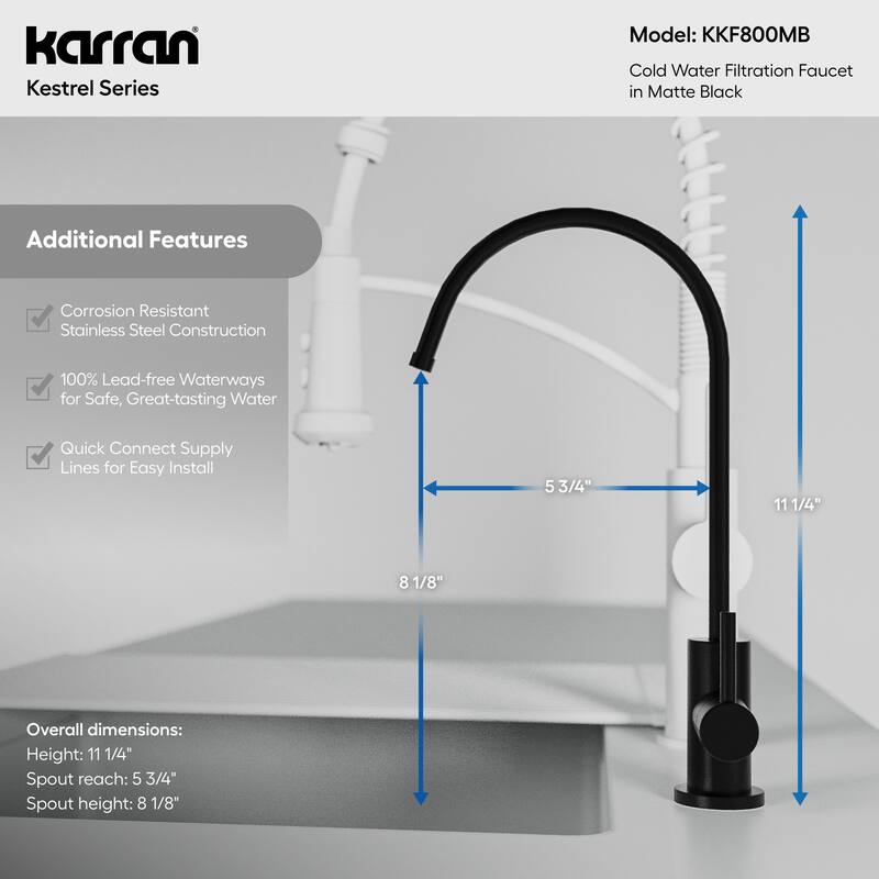 Karran Kestrel Single Handle Beverage Faucet