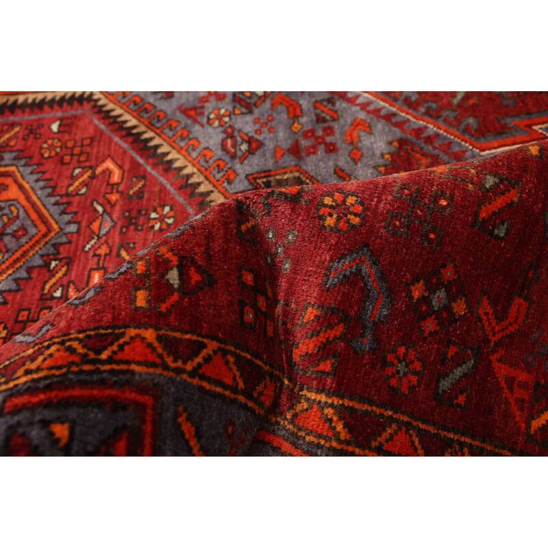 ECARPETGALLERY Hand-knotted Andelz Red Wool Rug - 4'2 x 6'6