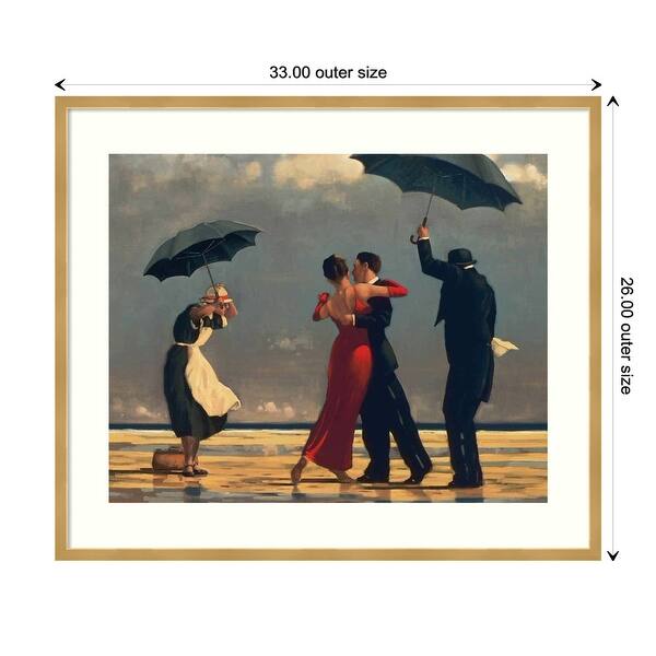dimension image slide 3 of 5, The Singing Butler by Jack Vettriano Framed Art Print