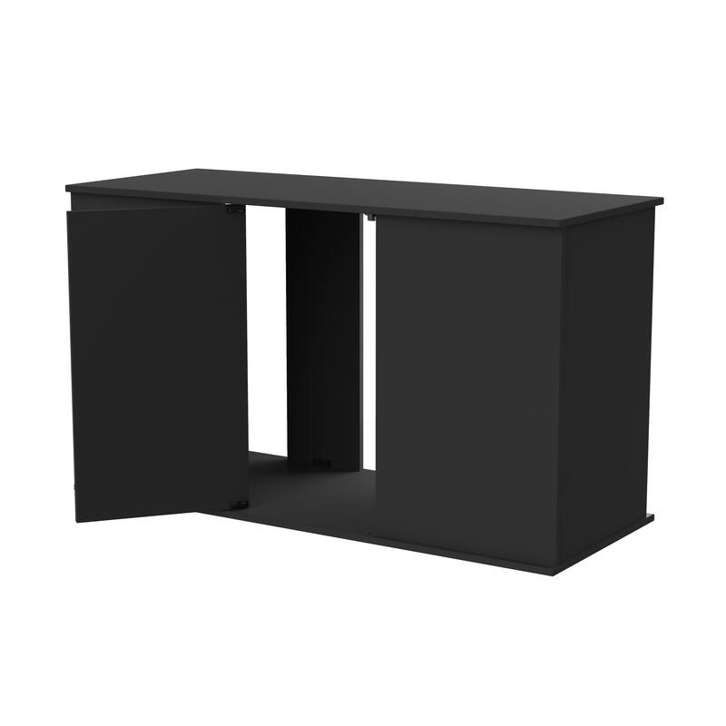Aquatic Fundamentals 75/90 Gallon Black Aquarium Stand with Enclosed Storage