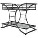 preview thumbnail 2 of 12, Stephan Contemporary Gunmetal Metal Frame Bunk Bed Twin Over Twin