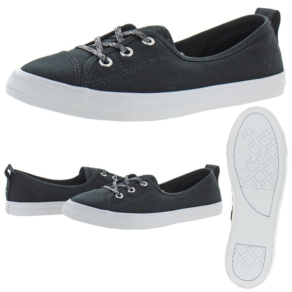 womens black and silver trainers