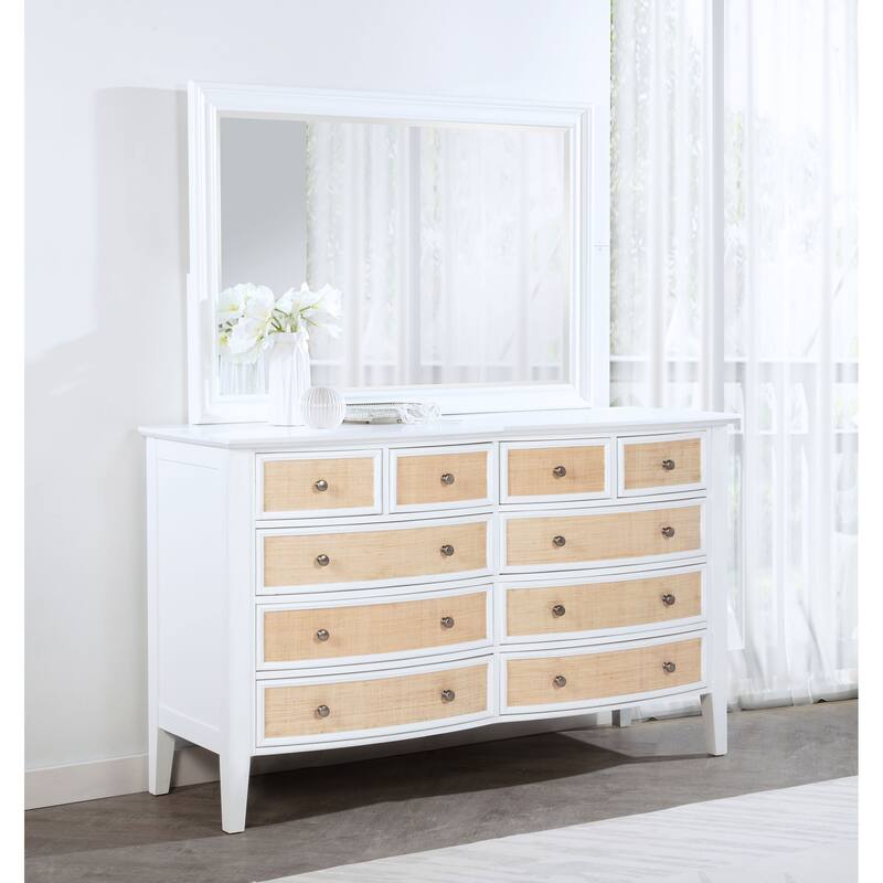 Bexhill 10-drawer Dresser White