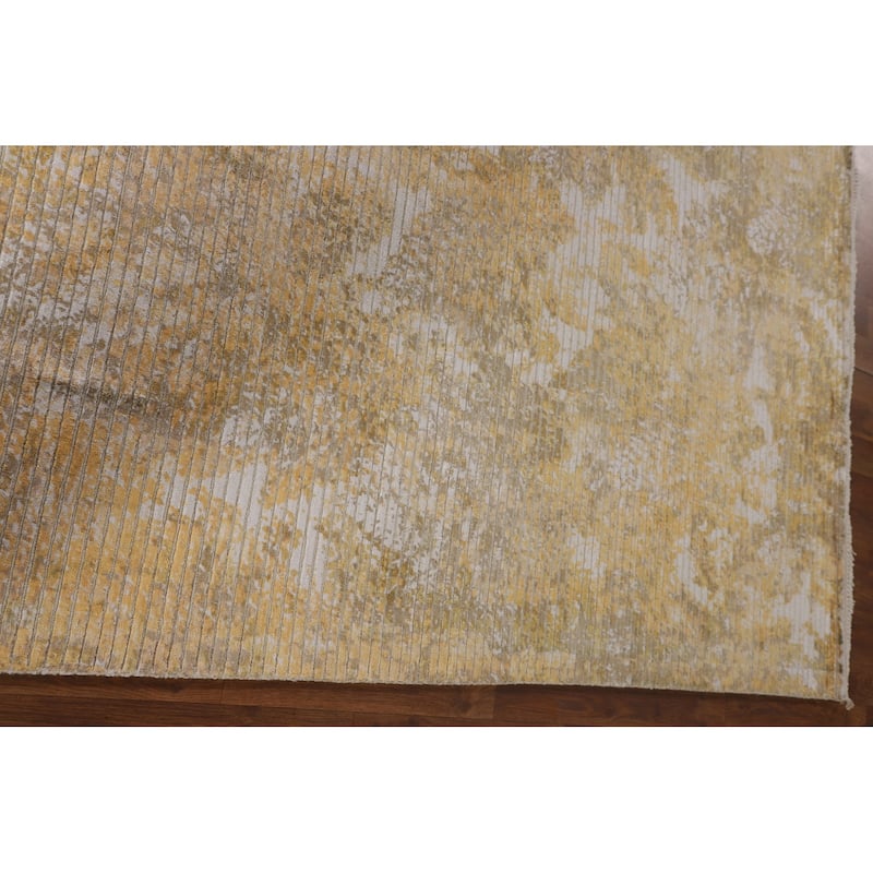 All-Over Abstract Oriental Area Rug Hand-Knotted Wool Carpet - 5'7" x 7'8"