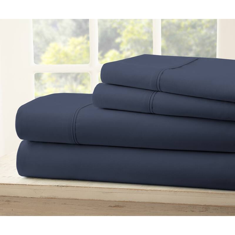 Soft Essentials Ultra-soft 4-piece Bed Sheet Set - Twin Xl - Navy