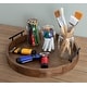 preview thumbnail 10 of 89, Kate and Laurel Lipton Round Decorative Tray with Metal Handles