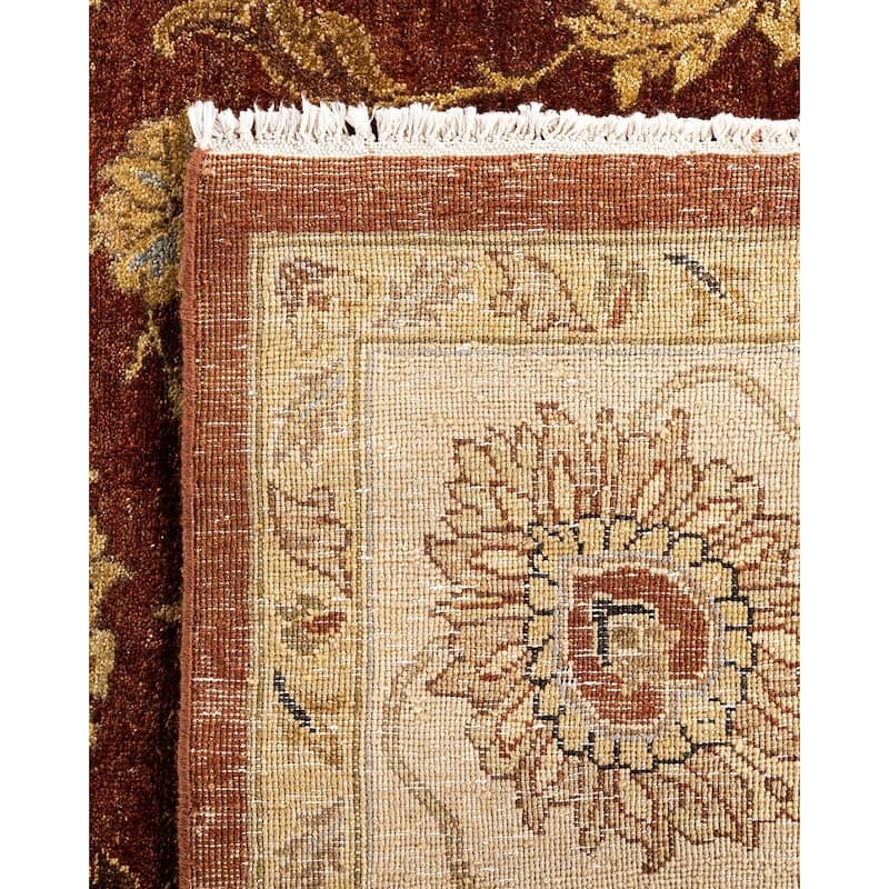 Oushak One-of-a-Kind Handmade Area Rug, Red - 9' 1" x 9' 1"