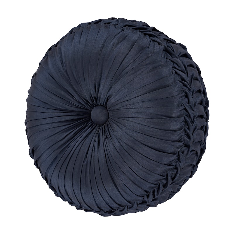 Five Queens Court Bristol Tufted Round Decorative Throw Pillow