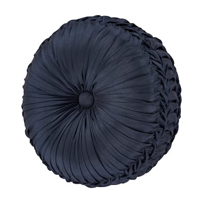 Five Queens Court Bristol Tufted Round Decorative Throw Pillow